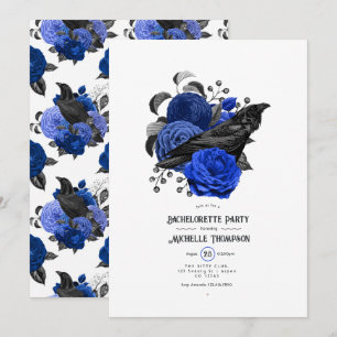 Invitation Enterrement de vie de jeune fille gothique Burgund