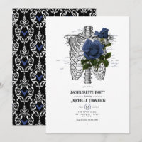Enterrement de vie de jeune fille gothique floral 