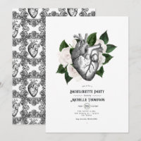 Enterrement de vie de jeune fille gothique floral