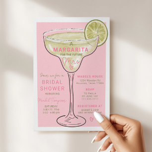 Invitation Enterrement de vie de jeune fille Rose Vert Margar