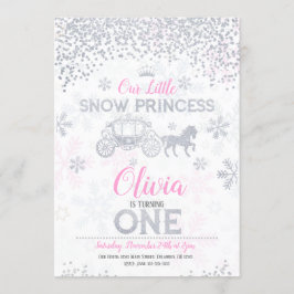 Invitation Entrée Princesse 1er anniversaire Parties scintill