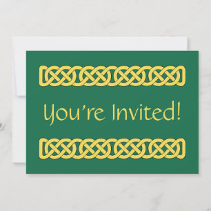 Invitation Entrelacs celtiques en bande