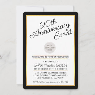 Invitation ENTREPRISE ANNIVERSAIRE PARTI affaires moderne noi