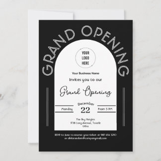 Invitation Entreprise moderne Grand Ouverture