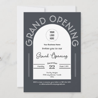 Invitation Entreprise moderne Grand Ouverture