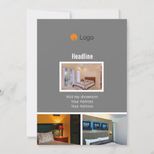 Invitation Entreprise monochrome flexible