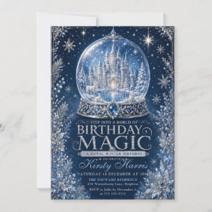 Invitation Entrez dans un monde de magie d'anniversaire