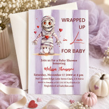 Enveloppé d'amour Fête de bébé Momie Lavande