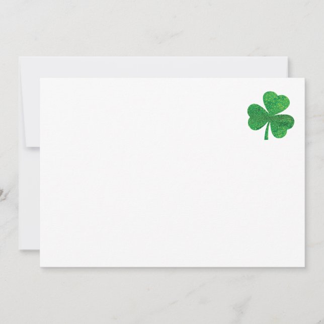 Invitation Enveloppes de la Saint-Patrick – Vert chanceux du  (Devant)