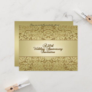 Invitation Épanouissement 50e anniversaire de mariage