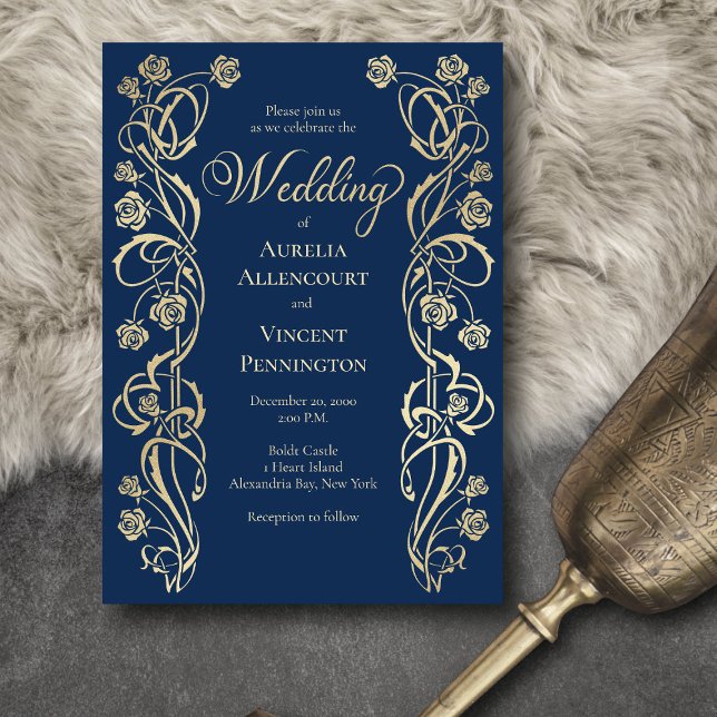 Invitation Épée médiévale royale Rose (Créateur téléchargé)