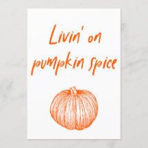 Épice de citrouille délicieux automne Kawaii Word 