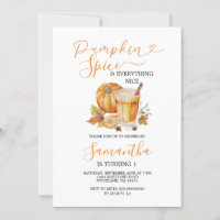 Épices citrouilles & Tout Nice Automne 1er Anniver