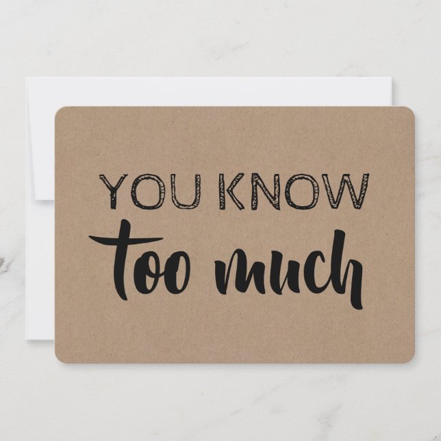 Invitation Épouse / Fille d'honneur Funny Moderne (Devant)