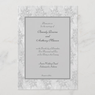 Invitation Épouser de flocons de neige d'hiver d'invitations