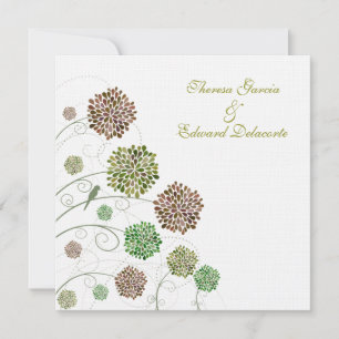 Invitation Épouser les pignons verts a personnalisé