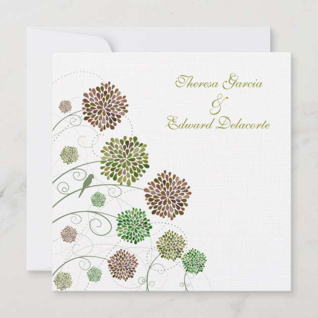 Invitation Épouser les pignons verts a personnalisé (Devant)