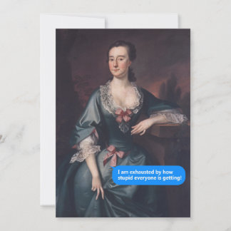 Invitation Épuisé par la façon stupide que tout le monde devi