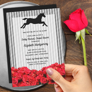 Invitation Équestre et Rose Derby Bride