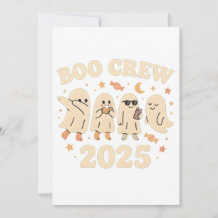 Invitation Équipage fantôme mignon Halloween Party 2026