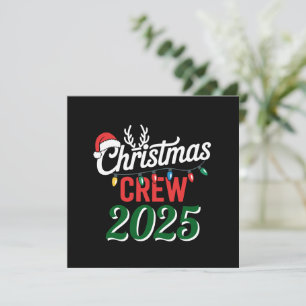 Invitation Équipe de Noël personnalisée Famille de Noël 2025