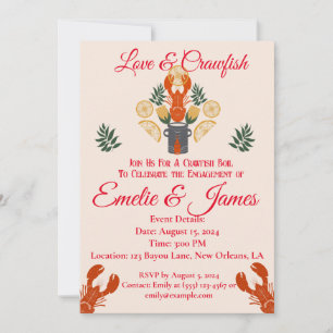 Invitation Équipe d'engagement de l'écrevisse - cuisine de fr