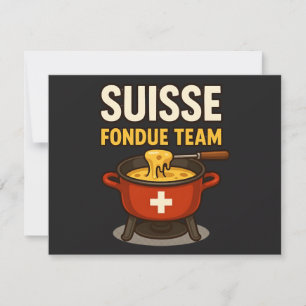 Invitation Équipe Fondue Suisse