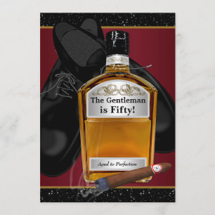 Invitation Équipe le whiskey âgé à la fête d'anniversaire de