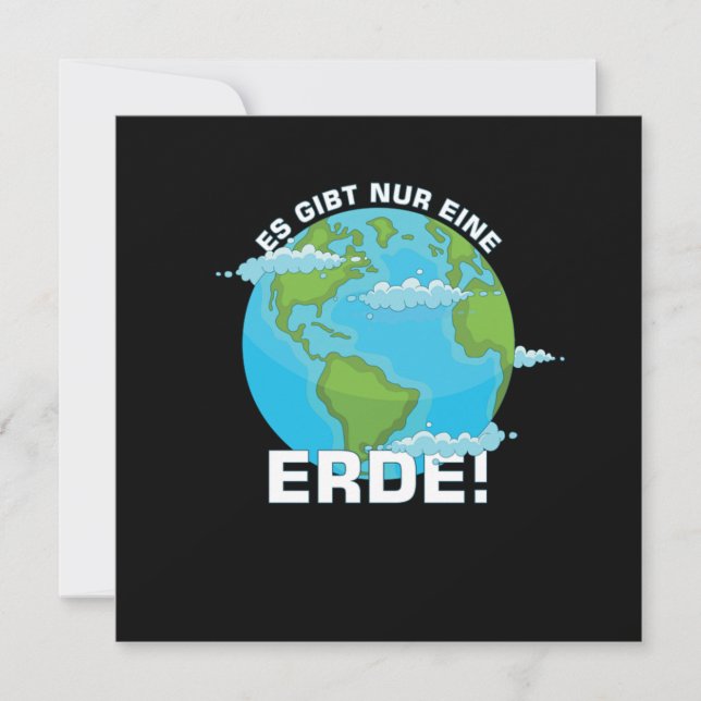 Invitation Es Gibt Nur Eine Erde Klimaschutz Umweltschutz Nat (Devant)