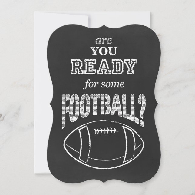 Invitation es-tu prêt pour du football ? (Devant)