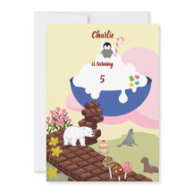 Escaliers au chocolat à l'anniversaire de la crème