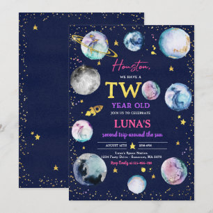 Invitation Espace Anniversaire Deuxième Voyage Autour Du Sole