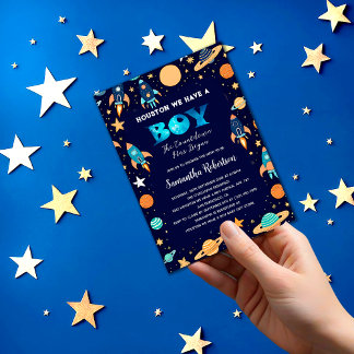 Invitation Espace extra-atmosphérique Rockets Planètes Baby s