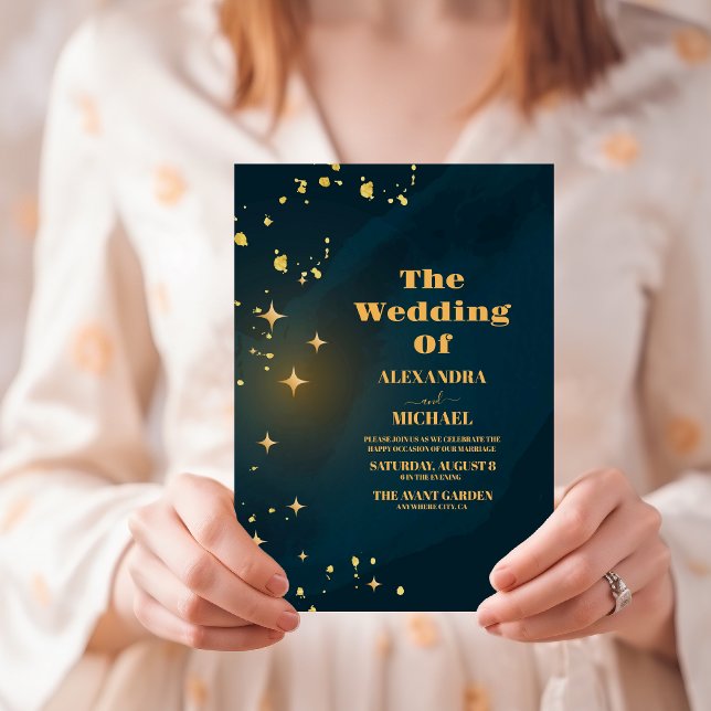 Invitation Espace extra-atmosphérique Starry Universe Galaxy  (Créateur téléchargé)