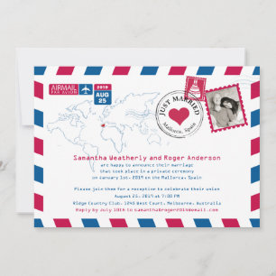 Invitation Espagne Aéroports Post Mariage Réception
