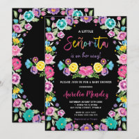 Espagnol Floral Fiesta Baby shower fille
