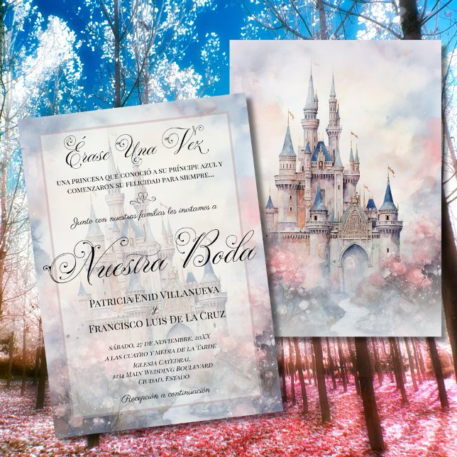 Invitation Espagnol Nuestra Boda Fairy Tale Mariage (Créateur téléchargé)