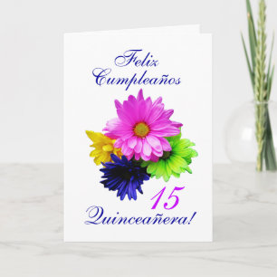 Invitation Espagnol : Quinceanera 15 ans B-jour