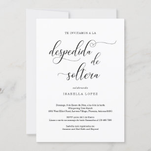 Invitation Espagnole de douche nuptiale