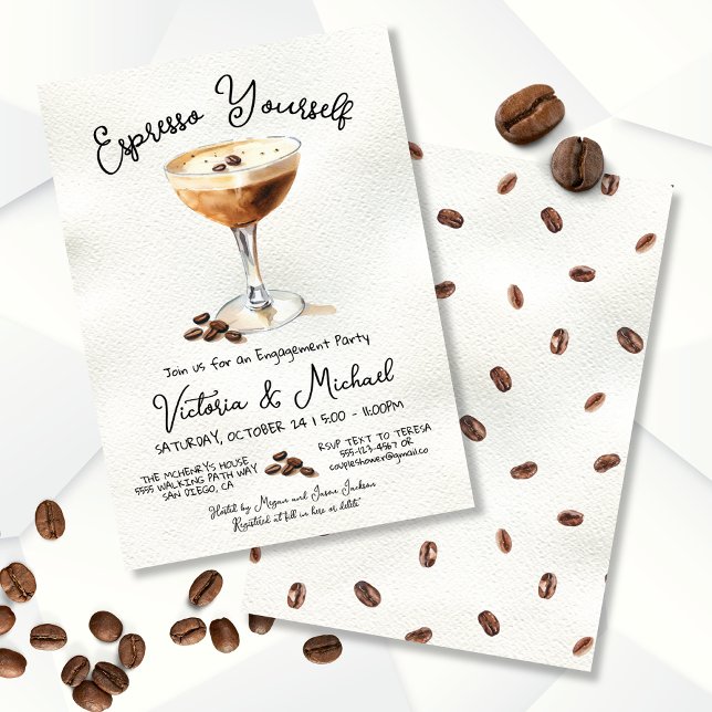 Invitation Espresso Martini (Créateur téléchargé)