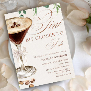 Invitation Espresso Martini A Tini Fête des mariées Un Peu Pl