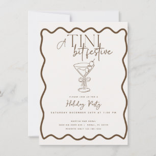 Invitation Espresso Martini Cocktail Fête de Noël