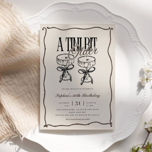 Invitation Espresso Martini Un Tini Un Peu Plus Anniversaire