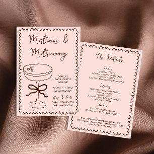 Invitation Espresso Martinis & Matrimony Main tiré Whimsical