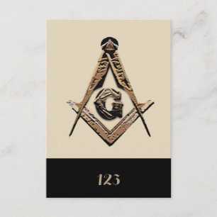 Invitation Esprit maçonnique (Golden)