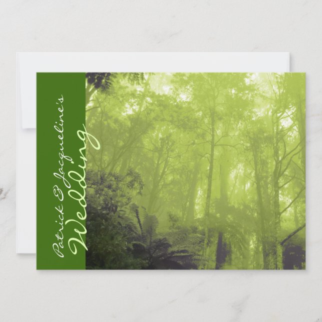 Invitation Esprit photo des arbres mariage païen inviter (Devant)