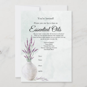 Invitation Essential Oil Class
