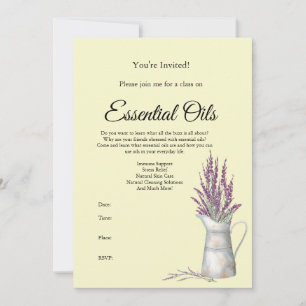 Invitation Essential Oil Class