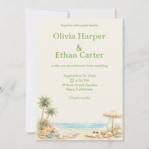 Invitation Esthétique virale moderne personnalisable de style