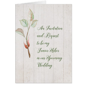 Invitation et demande de Faux Wood